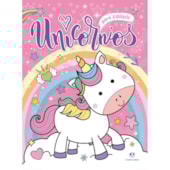 Produto Livro Grampeado Unicórnios para Colorir