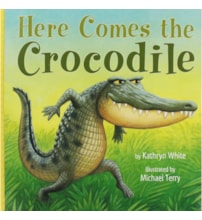 Livro Here Comes the Crocodile