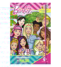 Livro Kit de atividades + lápis de cor Barbie - Passatempos de Malibu