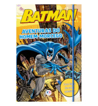 Livro Kit de atividades + lápis de cor Batman: Aventuras do Homem-Morcego