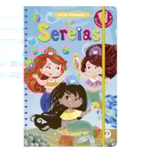 Livro Kit de atividades + lápis de cor Sereias