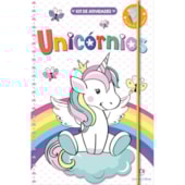 Produto Livro Kit de atividades + lápis de cor Unicórnios