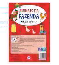Livro Kit de colorir Animais da fazenda