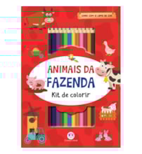 Livro Kit de colorir Animais da fazenda