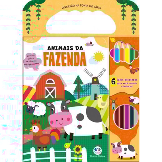 Livro Kit de colorir Animais da fazenda