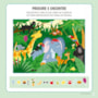Livro Kit de colorir Animais incríveis - Kit livro com lapiseira, lápis borracha e adesivos