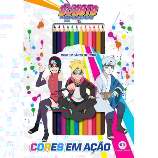 Livro Kit de colorir Boruto - Cores em ação