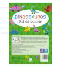 Livro Kit de colorir Dinossauros