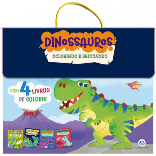Livro Kit de colorir Dinossauros