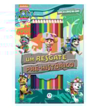 Livro Kit de colorir Patrulha Canina - Um resgate pré-histórico