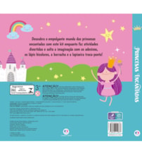 Livro Kit de colorir Princesas encantadas - Kit livro com lapiseira, lápis borracha e adesivos