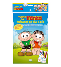 Livro Kit de colorir Turma da Mônica - com giz de cera