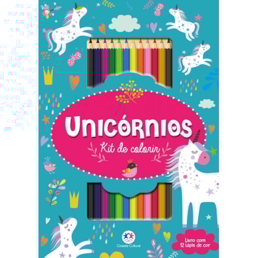 Livro Kit de colorir Unicórnios