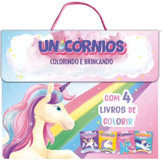 Livro Kit de colorir Unicórnios