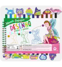 Livro Kit escolar -  borrachas Mundo fantástico
