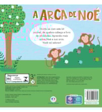 Livro Kit livro com quebra-cabeça A arca de Noé