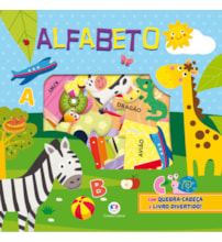 Livro Kit livro com quebra-cabeça Alfabeto