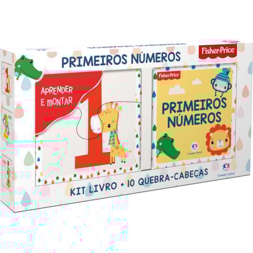 Livro Kit livro com quebra-cabeça Fisher-Price - Primeiros Números