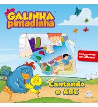 Livro Kit livro com quebra-cabeça Galinha Pintadinha - Cantando o ABC