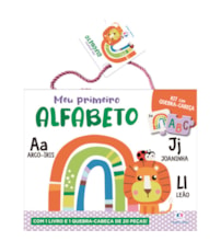Livro Kit livro com quebra-cabeça Meu primeiro alfabeto - Kit com livro e quebra-cabeça de 20 peças