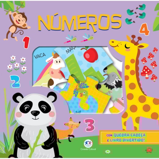 Livro Kit livro com quebra-cabeça Números