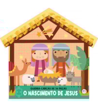 Livro Kit livro com quebra-cabeça O nascimento de Jesus - Livro com Quebra Cabeça