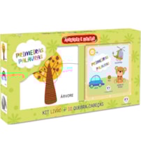 Livro Kit livro com quebra-cabeça Primeiras Palavras