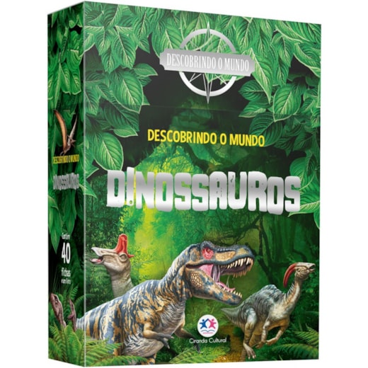 Livro Livro com cartas Dinossauros