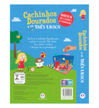 Livro Livro com cenário Cachinhos Dourados e os três ursos