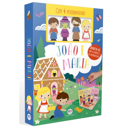Livro Livro com cenário João e Maria