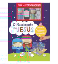 Livro Livro com cenário O nascimento de Jesus