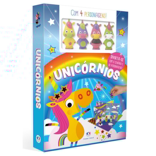 Livro Livro com cenário Unicórnios