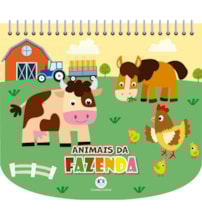 Livro Livro de colorir + canetinhas Animais da fazenda - Livro com canetinha