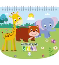 Livro Livro de colorir + canetinhas Animais da selva - Livro com canetinha
