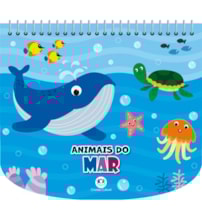 Livro Livro de colorir + canetinhas Animais do mar - Livro com canetinha