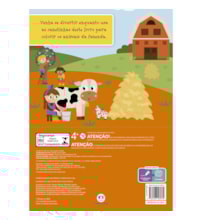 Livro Livro de colorir + canetinhas Colorindo com os animais da fazenda