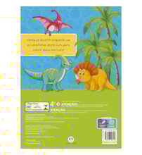 Livro Livro de colorir + canetinhas Colorindo com os dinos