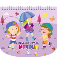Livro Livro de colorir + canetinhas Desenhos para meninas - Livro com canetinha