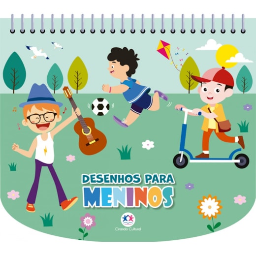 Livro Livro de colorir + canetinhas Desenhos para meninos com canetinhas