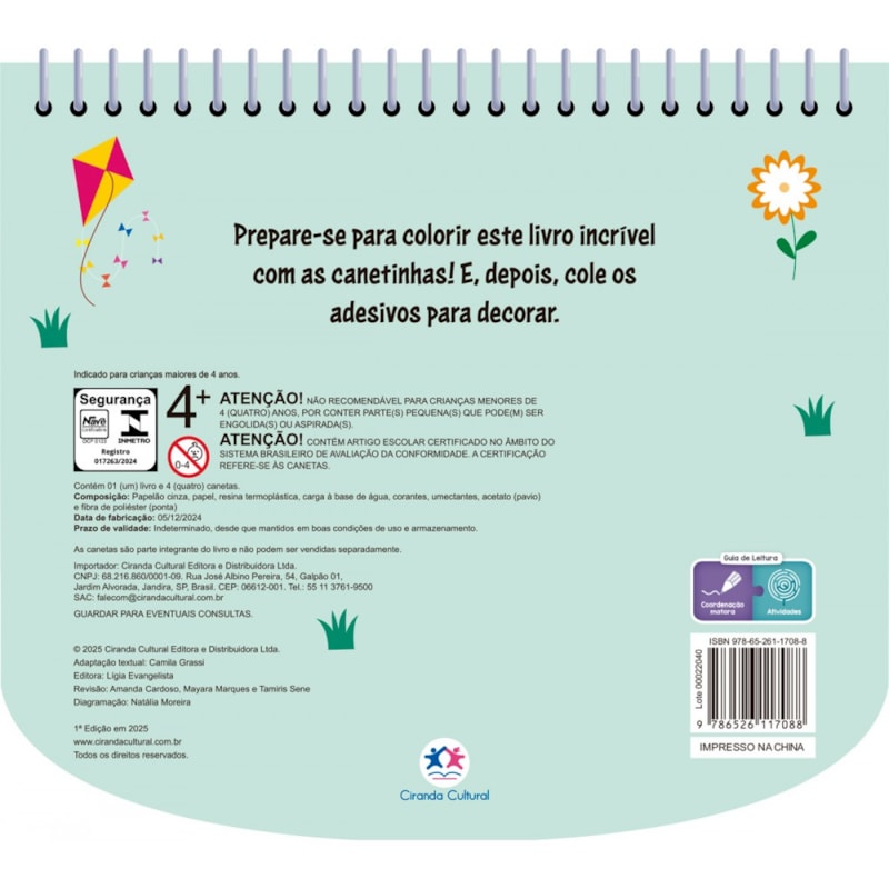 Livro Para Colorir Com Canetinha