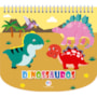 Livro Livro de colorir + canetinhas Dinossauros - Livro com canetinha