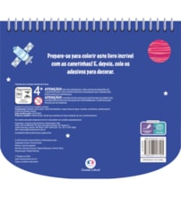 Livro Livro de colorir + canetinhas Espaço - Livro com canetinha
