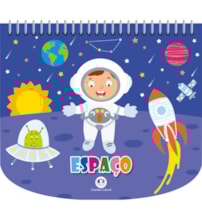 Livro Livro de colorir + canetinhas Espaço - Livro com canetinha