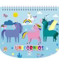 Livro Livro de colorir + canetinhas Unicórnios - Livro com canetinha