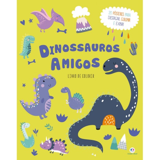 Livro Livro para colorir Dinossauros amigos