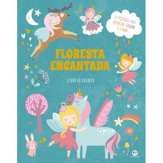 Livro Livro para colorir Floresta encantada