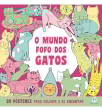Livro Livro para colorir O Mundo Fofo dos Gatos - Para Colorir e se Encantar
