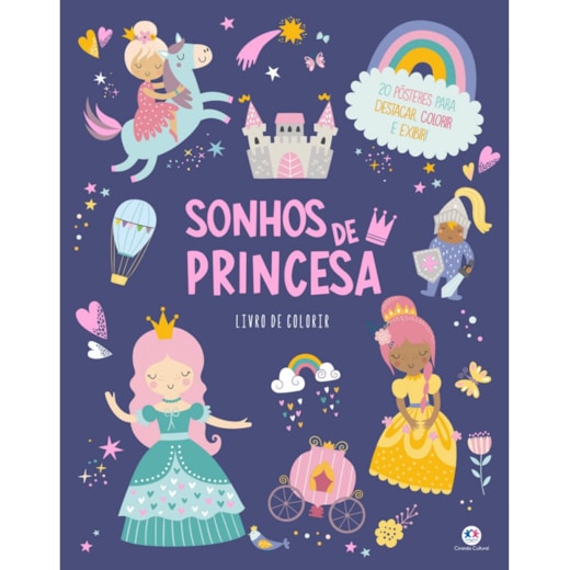 Livro Livro para colorir Sonhos de princesa