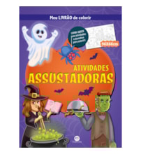 Livro Livro tapete Atividades assustadoras - Meu livrão de colorir