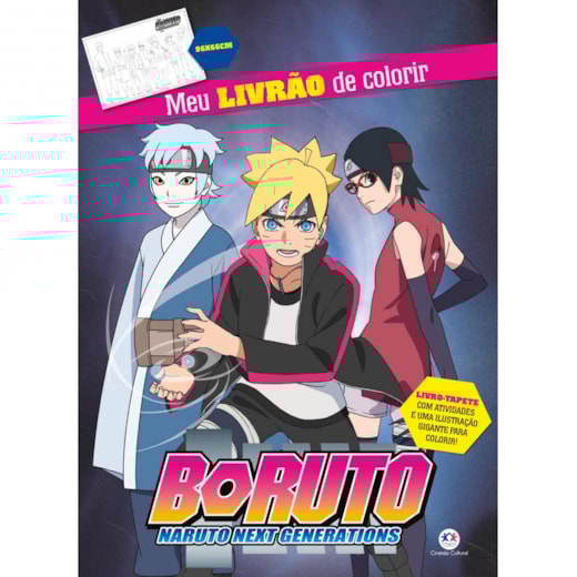 Livro Livro tapete Boruto - Meu livrão de colorir